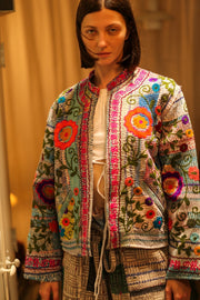 EMBROIDERED JACKET LIBBY - sustainably made MOMO NEW YORK sustainable clothing, coatandjacket slow fashion