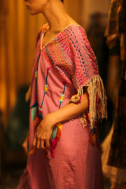 EMBROIDERED KAFTAN DRESS PHOEBIN - sustainably made MOMO NEW YORK sustainable clothing, bestseller slow fashion