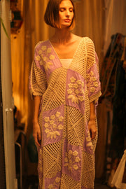 EMBROIDERED KAFTAN DRESS PHOEBIN - sustainably made MOMO NEW YORK sustainable clothing, bestseller slow fashion