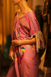 EMBROIDERED KAFTAN DRESS PHOEBIN - sustainably made MOMO NEW YORK sustainable clothing, bestseller slow fashion