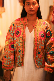 EMBROIDERED KANTHA JACKET TOKYO EDIT - sustainably made MOMO NEW YORK sustainable clothing, bestseller slow fashion