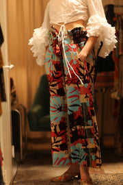 EMBROIDERED KANTHA PANTS FREYA - sustainably made MOMO NEW YORK sustainable clothing, new slow fashion