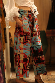 EMBROIDERED KANTHA PANTS FREYA - sustainably made MOMO NEW YORK sustainable clothing, new slow fashion