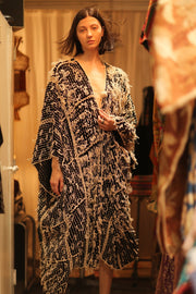 FRINGE KIMONO MATRIXA - sustainably made MOMO NEW YORK sustainable clothing, kimono slow fashion