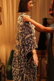 FRINGE KIMONO MATRIXA - sustainably made MOMO NEW YORK sustainable clothing, kimono slow fashion