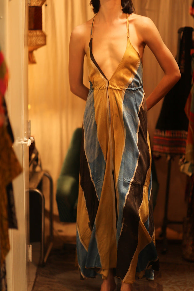 HAND BLOCK PRINT MAGIC DRESS HANNAH SOHO EDIT - sustainably made MOMO NEW YORK sustainable clothing, dress slow fashion