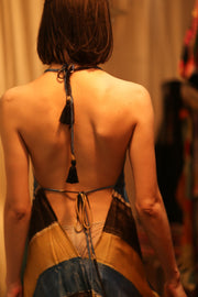 HAND BLOCK PRINT MAGIC DRESS HANNAH SOHO EDIT - sustainably made MOMO NEW YORK sustainable clothing, dress slow fashion