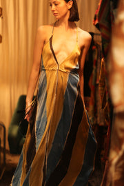 HAND BLOCK PRINT MAGIC DRESS HANNAH SOHO EDIT - sustainably made MOMO NEW YORK sustainable clothing, dress slow fashion