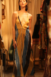 HAND BLOCK PRINT MAGIC DRESS HANNAH SOHO EDIT - sustainably made MOMO NEW YORK sustainable clothing, dress slow fashion