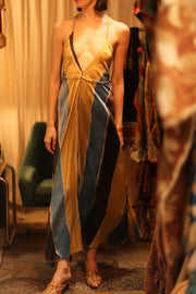 HAND BLOCK PRINT MAGIC DRESS HANNAH SOHO EDIT - sustainably made MOMO NEW YORK sustainable clothing, dress slow fashion