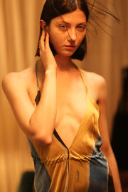 HAND BLOCK PRINT MAGIC DRESS HANNAH SOHO EDIT - sustainably made MOMO NEW YORK sustainable clothing, dress slow fashion