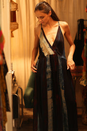 HAND BLOCK PRINT SILK DRESS LILY - sustainably made MOMO NEW YORK sustainable clothing, dress slow fashion