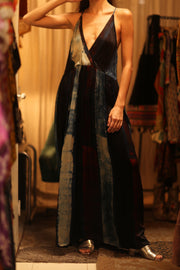 HAND BLOCK PRINT SILK DRESS LILY - sustainably made MOMO NEW YORK sustainable clothing, dress slow fashion