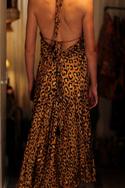 HANNAH SILK DRESS LEO - sustainably made MOMO NEW YORK sustainable clothing, Boho Chic Dress slow fashion