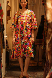HEAVY EMBROIDERED KAFTAN ANTHARA - sustainably made MOMO NEW YORK sustainable clothing, dresskaftan slow fashion
