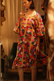 HEAVY EMBROIDERED KAFTAN ANTHARA - sustainably made MOMO NEW YORK sustainable clothing, dresskaftan slow fashion