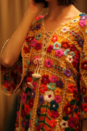 HEAVY EMBROIDERED KAFTAN ANTHARA - sustainably made MOMO NEW YORK sustainable clothing, dresskaftan slow fashion
