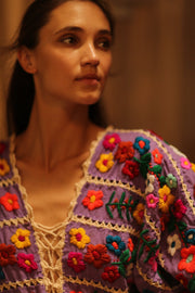 HEAVY EMBROIDERED KAFTAN ANTHARA - sustainably made MOMO NEW YORK sustainable clothing, dresskaftan slow fashion