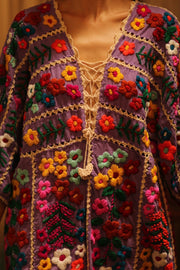 HEAVY EMBROIDERED KAFTAN ANTHARA - sustainably made MOMO NEW YORK sustainable clothing, dresskaftan slow fashion