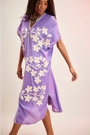 IBIZA EMBROIDERED KAFTAN - sustainably made MOMO NEW YORK sustainable clothing, bestseller slow fashion