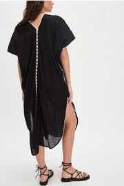 IBIZA EMBROIDERED KAFTAN - sustainably made MOMO NEW YORK sustainable clothing, bestseller slow fashion