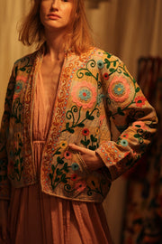 JACKET INGRID LILY EMBROIDERED - sustainably made MOMO NEW YORK sustainable clothing, coatandjacket slow fashion