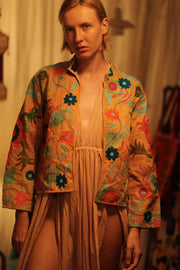 JACKET INGRID MICA EMBROIDERED - sustainably made MOMO NEW YORK sustainable clothing, coatandjacket slow fashion