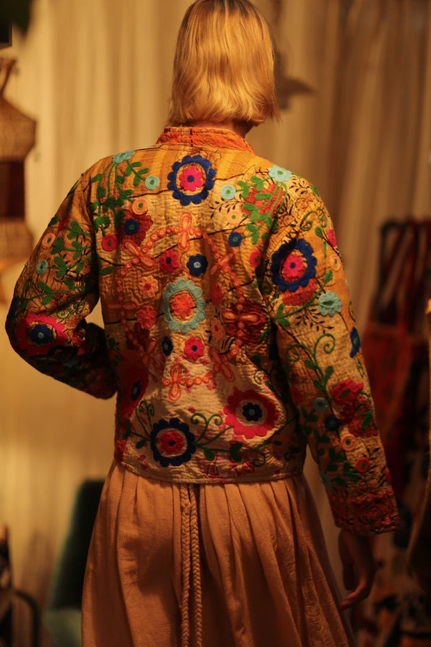 JACKET INGRID NANA EMBROIDERED - sustainably made MOMO NEW YORK sustainable clothing, coatandjacket slow fashion