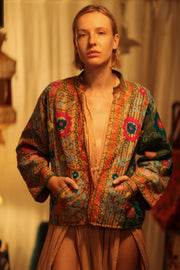 JACKET INGRID YONA EMBROIDERED - sustainably made MOMO NEW YORK sustainable clothing, coatandjacket slow fashion