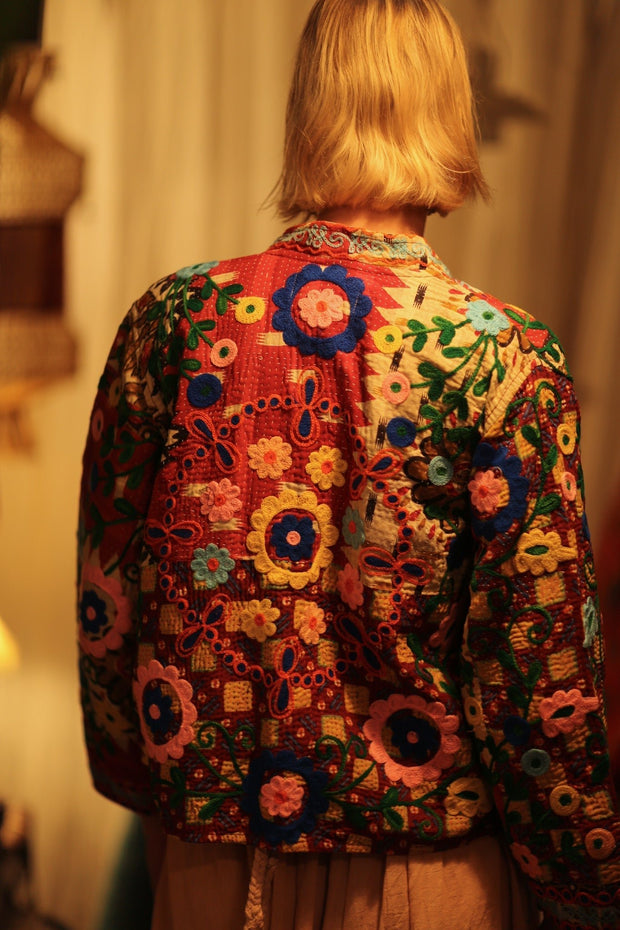 JACKET INGRID ZARINA EMBROIDERED - sustainably made MOMO NEW YORK sustainable clothing, coatandjacket slow fashion