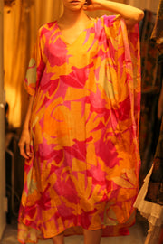 KAFTAN DRESS YAYA FAERIS - sustainably made MOMO NEW YORK sustainable clothing, bestseller slow fashion