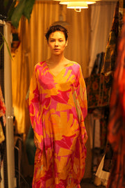 KAFTAN DRESS YAYA FAERIS - sustainably made MOMO NEW YORK sustainable clothing, bestseller slow fashion