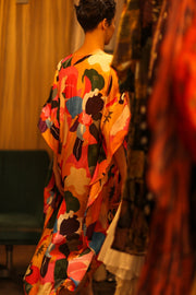 KAFTAN DRESS YAYA MULTI WERUSHKA - sustainably made MOMO NEW YORK sustainable clothing, dresskaftan slow fashion