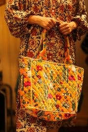 KALI VELVET BAG CACTUS ORANGE M - sustainably made MOMO NEW YORK sustainable clothing, bag slow fashion