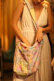 KAMILA EMBROIDERED BAG - sustainably made MOMO NEW YORK sustainable clothing, bag slow fashion