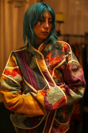 KANTHA ARTISAN JACKET MELEK - sustainably made MOMO NEW YORK sustainable clothing, bestseller slow fashion