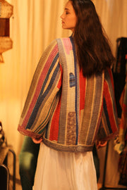 KANTHA ARTIST KIMONO LANA - sustainably made MOMO NEW YORK sustainable clothing, coatandjacket slow fashion