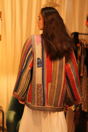 KANTHA ARTIST KIMONO LANA - sustainably made MOMO NEW YORK sustainable clothing, coatandjacket slow fashion