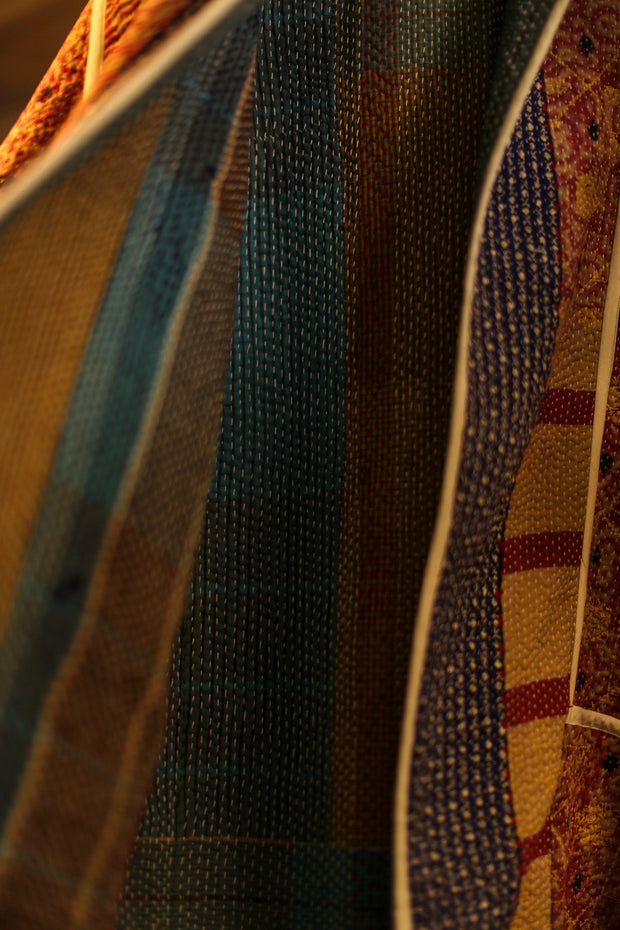 KANTHA COAT YURI - sustainably made MOMO NEW YORK sustainable clothing, slow fashion