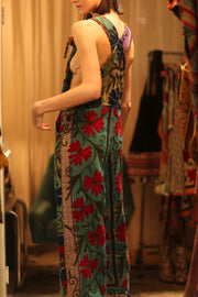 KANTHA EMBROIDERED JUMPSUIT ALEX - sustainably made MOMO NEW YORK sustainable clothing, jumpsuit slow fashion