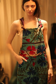 KANTHA EMBROIDERED JUMPSUIT ALEX - sustainably made MOMO NEW YORK sustainable clothing, jumpsuit slow fashion