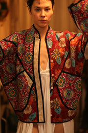 KANTHA JACCKET CANDY - sustainably made MOMO NEW YORK sustainable clothing, coatandjacket slow fashion