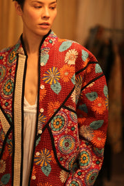 KANTHA JACCKET CANDY - sustainably made MOMO NEW YORK sustainable clothing, coatandjacket slow fashion
