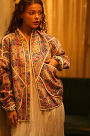 KANTHA JACKET BABY FLOWER - sustainably made MOMO NEW YORK sustainable clothing, coatandjacket slow fashion