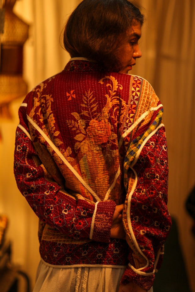 KANTHA JACKET CARMEN - sustainably made MOMO NEW YORK sustainable clothing, coatandjacket slow fashion