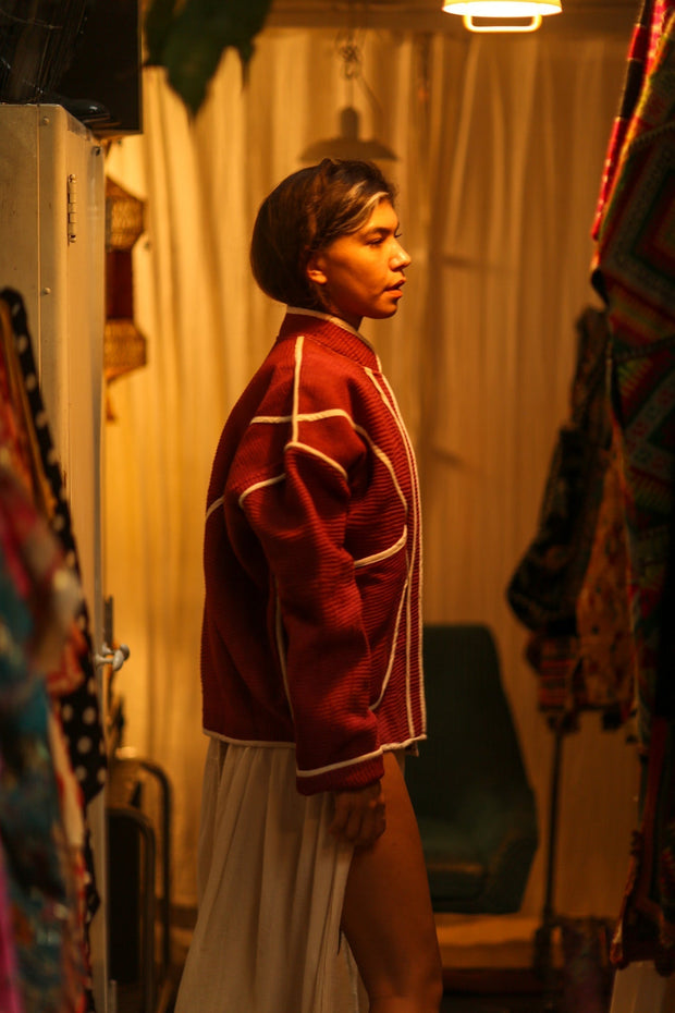 KANTHA JACKET CHERRINE NING - sustainably made MOMO NEW YORK sustainable clothing, coatandjacket slow fashion