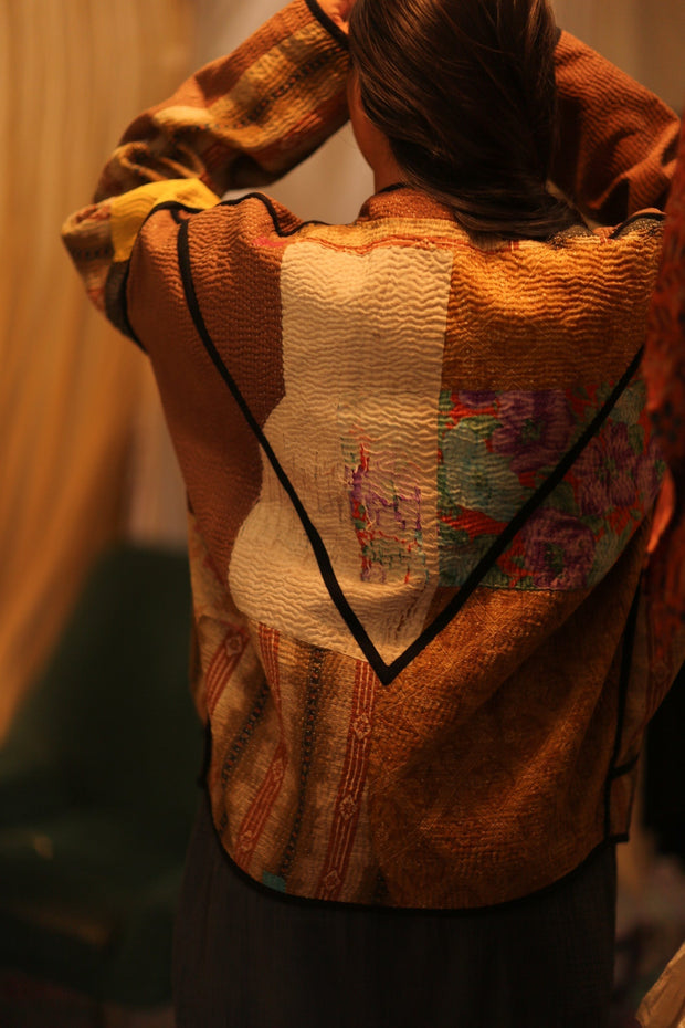 KANTHA JACKET ERNEST - sustainably made MOMO NEW YORK sustainable clothing, coatandjacket slow fashion