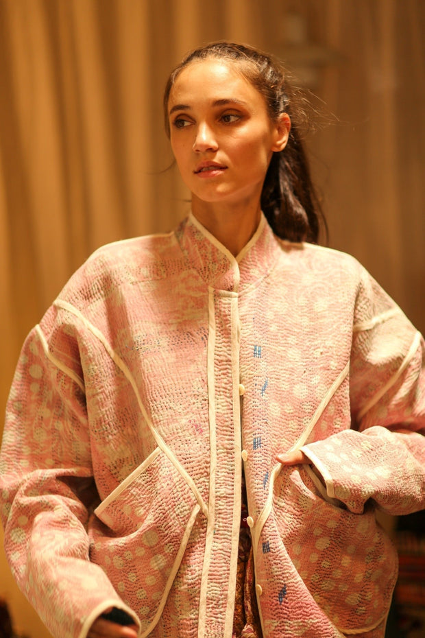 KANTHA JACKET HENIA - sustainably made MOMO NEW YORK sustainable clothing, coatandjacket slow fashion