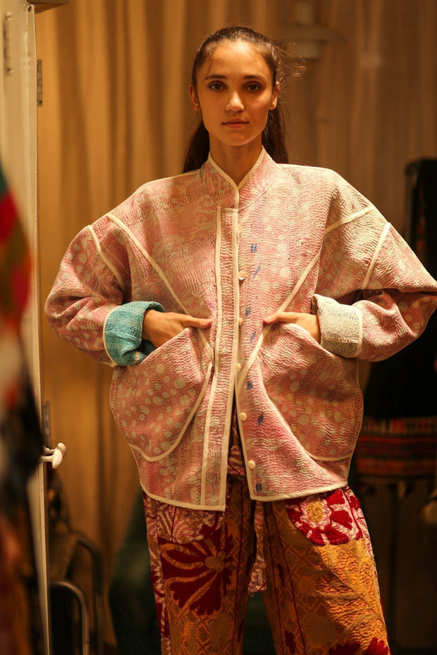 KANTHA JACKET HENIA - sustainably made MOMO NEW YORK sustainable clothing, coatandjacket slow fashion