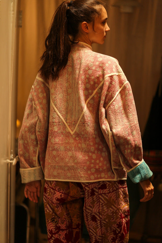 KANTHA JACKET HENIA - sustainably made MOMO NEW YORK sustainable clothing, coatandjacket slow fashion